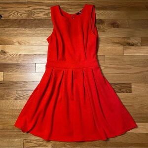 TFNC London Women’s open back scalloped red dress